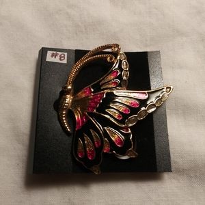 Vintage 80's Butterfly Brooch